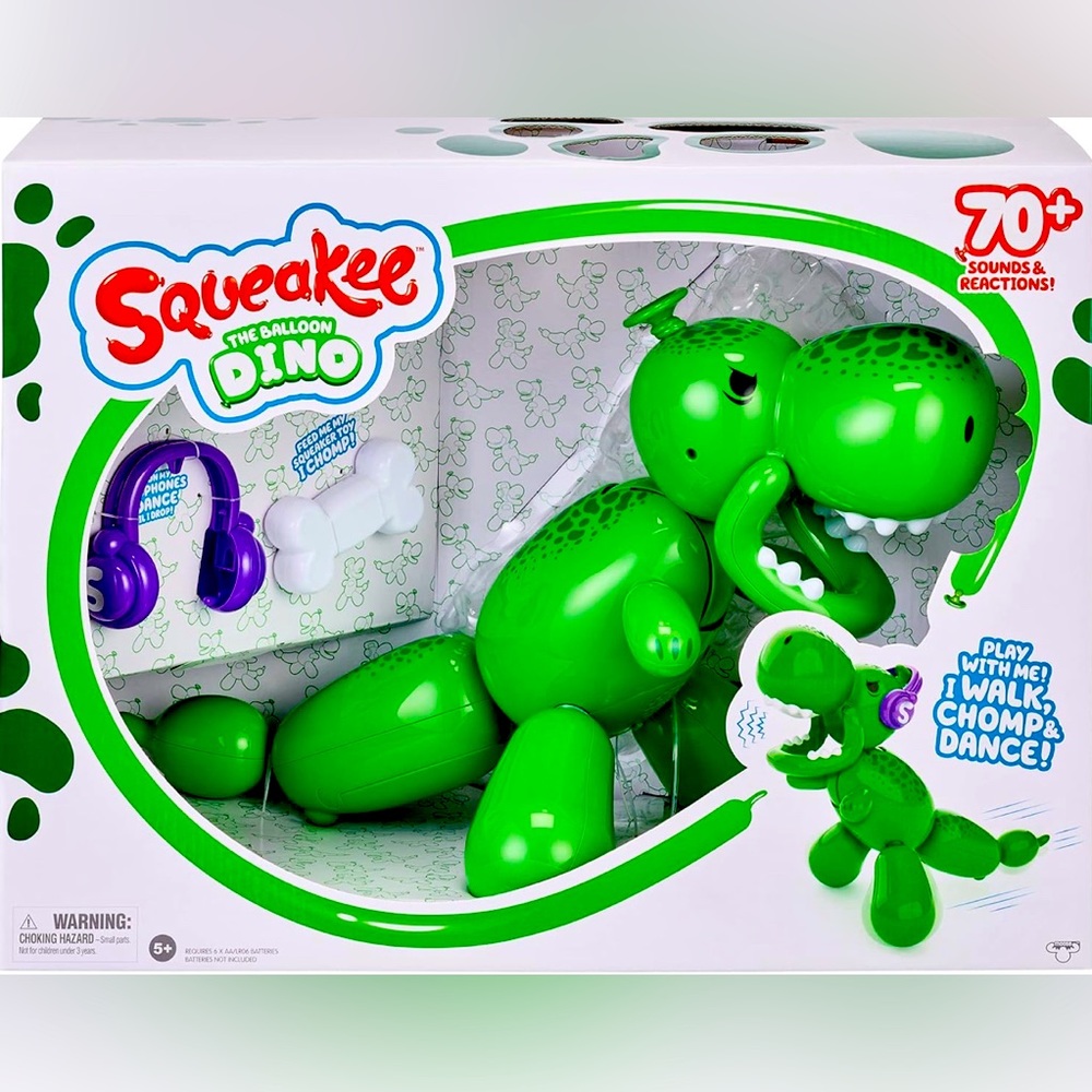 Squeakee The Balloon Dino| Interactive Dinosaur Pet Toy Stomps, Roars and Dances